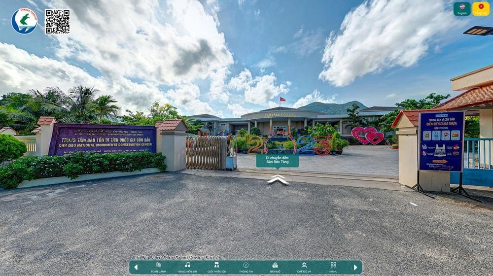 Khu vực bán vé của bảo tàng Côn Đảo (Nguồn: Du lịch Côn Đảo 360°)